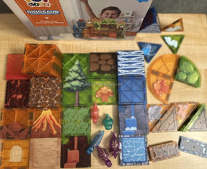 Juego de 79 Piezas de Bloques Magnéticos de Construcción de Dinosaurios, Mundo de Dinosaurios de Lava, Juguetes de Construcción de Animales para Niños Pequeños - Product Image 4