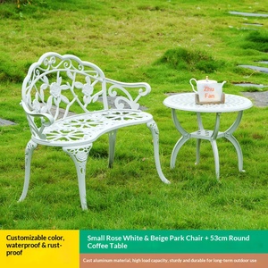 Panca da Esterno per Patio in Alluminio di Alta Qualità, Moderna e Resistente all'Acqua - Product Image 3