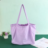 Sac fourre-tout en nylon froissé réutilisable et écologique, avec logo personnalisé, sac recyclé RPET, cadeau d'entreprise pour salon professionnel, vente en gros OEM