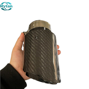 Puntas de <span class=keywords><strong>escape</strong></span> de fibra de carbono Rytan Factory, universales <span class=keywords><strong>para</strong></span> automóvil, de acero inoxidable y fibra de carbono brillante, <span class=keywords><strong>para</strong></span> <span class=keywords><strong>Akrapovic</strong></span>, con interior negro. - Product Image 6