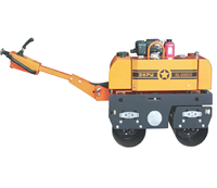 852kg Mini petit compacteur de rouleau de route vibratoire de sol en béton de double tambour manuel nivelant la machine hydraulique avec le moteur diesel