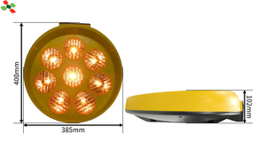 Năng lượng mặt trời Powered LED Hướng Dương loại cảnh báo ánh sáng bền PC chất liệu - Product Image 6