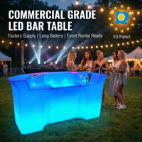 Comptoir de bar moderne en plastique éclairé par LED Mobilier chinois élégant pour la maison Bar Night Club Hotel Disco by Company