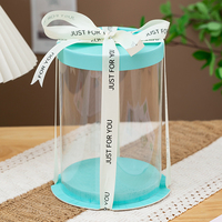 Fabricant Vente de gros Boîte à gâteau de mariage avec ruban Extra Large en plastique