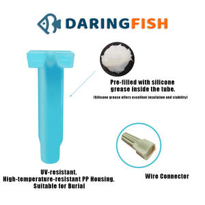 DaringFish JW Connecteur étanche en plastique pour tuyau d'irrigation <span class=keywords><strong>goutte</strong></span> <span class=keywords><strong>à</strong></span> <span class=keywords><strong>goutte</strong></span> Utilisation en extérieur pour ferme et jardin Protège les systèmes solénoïdes - Product Image 5