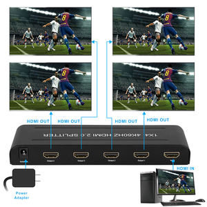 Divisor HDMI GC <span class=keywords><strong>4K</strong></span> 60Hz 1x4, Distribuidor de Video HDMI 2.0 1 Entrada 4 Salidas HDCP 2.2 para Monitor Dual, TV Box, <span class=keywords><strong>PS4</strong></span> - Product Image 4