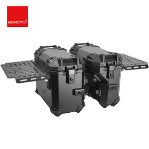 F2-<span class=keywords><strong>MOTO</strong></span> 36L Boîte latérale de <span class=keywords><strong>moto</strong></span> pliable à double aile blindée résistante aux chocs et à la pression, ajustement universel pour les longs trajets - Product Image 1