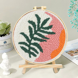 Kit <span class=keywords><strong>de</strong></span> bordado <span class=keywords><strong>de</strong></span> aguja con hilo para principiantes, bordado fácil, costura <span class=keywords><strong>de</strong></span> lana, trabajo, decoración del hogar, bordado personalizado - Product Image 3