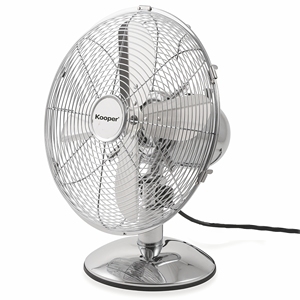 Ventilatore da tavolo in metallo cromato a 30 velocità - Product Image 2