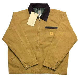 Vestes de travail pour hommes Maden Men Detroit Retro Heavyweight Canvas Michagan Cotton Workwear Lapel Hunting Outdoor avec LOGO - Product Image 5