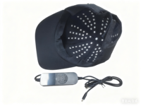 Casco Massaggiante con Luce LED 30W, Dispositivo per la Cura e il Relax del Cuoio Capelluto a 3 Bande di Onde, Ricaricabile USB-C per il Benessere Domestico
