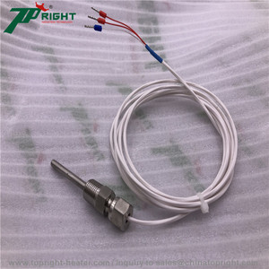 Aangepaste Probe 4.8*70mm <span class=keywords><strong>RTD</strong></span> 2-draads <span class=keywords><strong>Pt100</strong></span> Temperatuursensor met schroefdraad - Product Image 2