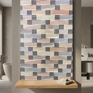 Vente en gros de carreaux muraux en céramique de finition mate 3D 300x600mm 12x24 Carreaux de porcelaine étanches pour la décoration intérieure fourniture OEM - Product Image 4