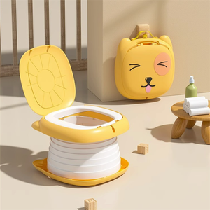 Siège de toilette pliable en plastique pour enfants, idéal pour l'apprentissage de la propreté, toilettes d'urgence pour voiture, <span class=keywords><strong>camping</strong></span>, extérieur et intérieur - Product Image 2