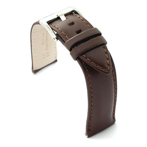 สายนาฬิกาสปอร์ตหรูหรา diloy 100% หนังวัวสีส้มเรียบสีชมพูสีเหลืองรับประกันคุณภาพมีขนาด20มม. 22มม. 18มม. - Product Image 2