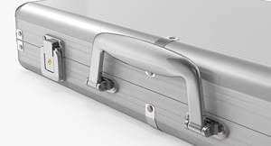 Personalizado Negro Grande Pequeño Barato Aluminio Laptop Maletín Aleación Combinación Cerradura Segura - Product Image 2