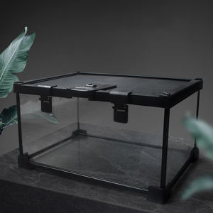 Rettile trasparenza gabbia di plastica gabbia per allevamento di insetti Habitat per tartarughe criceto per animali domestici - Product Image 5