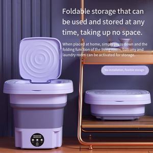 Mini-lave-linge pliable, ne prend pas de place, facile <span class=keywords><strong>à</strong></span> ranger et <span class=keywords><strong>à</strong></span> utiliser, capacité de 9 L, adapté <span class=keywords><strong>à</strong></span> un usage domestique - Product Image 4