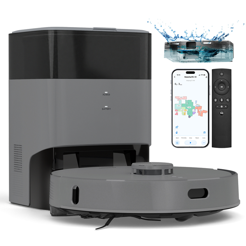 AIRROBO 5500Pa Rubber Brush Automatic Self