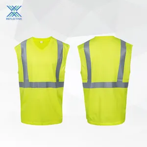 LX Good Quality High Visibility Industrial Safety Vest Safety Vest Construction Reflective Running Vest With Logo