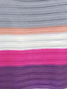 Cárdigan de punto para <span class=keywords><strong>mujer</strong></span> para Otoño Invierno 2025 estilo europeo americano para <span class=keywords><strong>Amazon</strong></span> abrigo Arco Iris rayas mangas linterna Color - Product Image 4