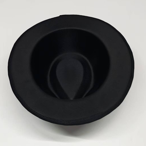 Nouveau style Chapeau de fête en feutre de fibre modale imprimé graffiti coloré, style jazz et cylindre - Product Image 6