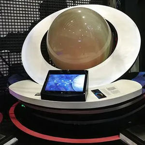 Écran de <span class=keywords><strong>projection</strong></span> sphérique interactif portable <span class=keywords><strong>gris</strong></span> clair avec tissu en fibre de verre, vitrine 3D à 360 degrés, 1000x1000 - Product Image 4