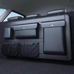 Boîte de rangement de voiture en cuir PU multi-usages réglable à haute capacité, organisateur de coffre à 5 compartiments, organisateur de siège arrière de voiture, sacs organisateurs de siège arrière - Product Image 3