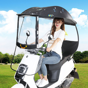 WXL424 pare-soleil d'extérieur en vinyle coupe-vent pour moto, auvent de <span class=keywords><strong>pluie</strong></span>, <span class=keywords><strong>abri</strong></span> pliant pour vélo électrique - Product Image 6