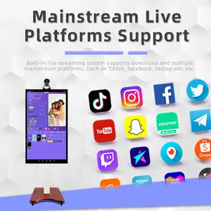 Broadcasting Factory Custom 32 Inch Support Mainstream Live Apps All In 1 Streaming Machine Intelligent Live Broadcasting Equipment