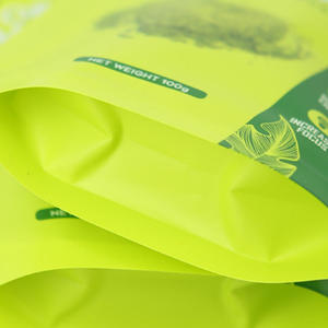 Pochette debout en plastique en matériau composite PE PET de haute qualité personnalisée avec votre logo sacs d'emballage vides en poudre Matcha - Product Image 6