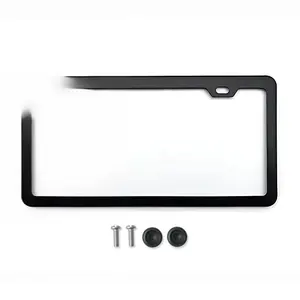 HONGLILAI-Support de plaque d'immatriculation américain personnalisé élégant XC-W010/XC-W011, cadre de plaque d'immatriculation transfrontalière en acier inoxydable unique - Product Image 6