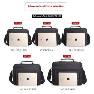 Sac pour ordinateur portable en tissu Oxford imperméable de grande capacité, sacoche d'affaires décontractée pour hommes - Product Image 3