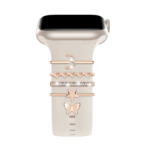 Eraysun Decoración Universal para <span class=keywords><strong>Apple</strong></span> <span class=keywords><strong>Watch</strong></span> Band Diamond Jewelry Charms Pulsera <span class=keywords><strong>de</strong></span> silicona I <span class=keywords><strong>Watch</strong></span> Strap - Product Image 6