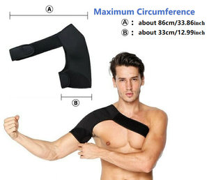 Suporte de ombro protetor esportivo de compressão, suporte de ombro elástico para homens, seguro e de alta qualidade, aprovado para tendinite - Product Image 6