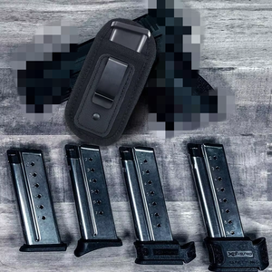 Tactische Iwb/<span class=keywords><strong>Owb</strong></span> Magazijn <span class=keywords><strong>Holster</strong></span> Dual <span class=keywords><strong>Clip</strong></span> Verborgen Draagtas Voor 9Mm & 5.56 Magazijnen Low Profile Riem & Molle Compatibel - Product Image 3