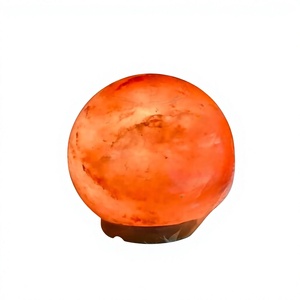 Lámpara de Sal Rosa del Himalaya, Alimentada por USB, Forma Redonda, Cristal Natural, Luz Nocturna de Mesa, Decoración para el Hogar, Regalo, Venta al por Mayor - Product Image 3