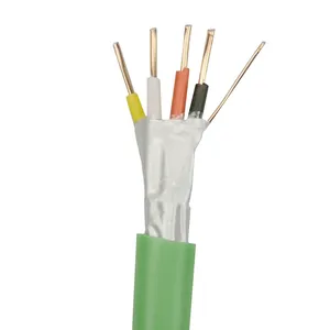 CABLE de cobre sólido blindado para lámpara de casa inteligente, Cable de control inteligente para BUS, EIB, KNX, 2x2x0,8mm