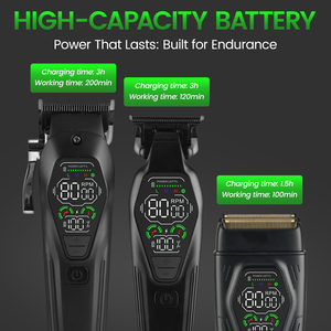 Set Professionale di Tosatrici in Lega di Zinco 9000rpm, Clipper ad Alta Velocità per Barbieri con Batteria di Grande Capacità - Product Image 4