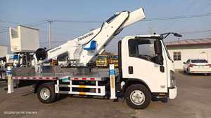 Camion de levage mobile à cisaillement, camion à plateforme hydraulique électrique, camion à plateforme élévatrice à quatre roues de 20 mètres - Product Image 2