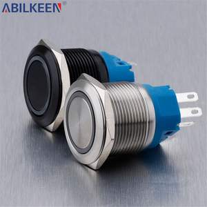 <span class=keywords><strong>Interrupteur</strong></span> à bouton-poussoir momentané à réponse rapide <span class=keywords><strong>12V</strong></span> 22mm IP65 pour les systèmes d'automatisation de machines industrielles Connexion à presse courte - Product Image 6