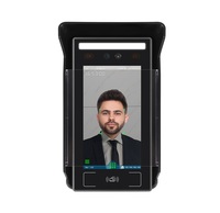 Terminal de contrôle d'accès biométrique grand écran de 7 pouces Reconnaissance faciale et d'empreintes digitales avec détection de mouvement IP65 étanche