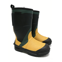 Bottes de sécurité hivernales respirantes en caoutchouc PVC OEM/ODM de haute qualité, avec embout en acier, imperméables, isolantes, durables et lumineuses pour la chasse