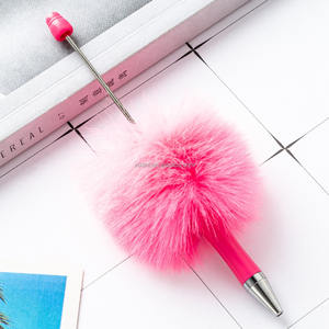 2025 nouveau mignon boule de fourrure en plastique bijoux décoratifs ajouter moelleux bricolage perlage stylo à bille blancs pour perles cadeau mariage anniversaire - Product Image 6