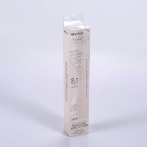 clear custom printing logo folding box hair pvc plastic packaging boxes for hair