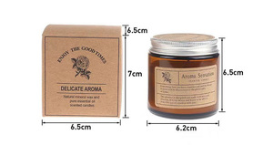 Venta al por Mayor de Velas Aromáticas en Frascos de Vidrio Ámbar Marrón, Decoración de Lujo para el Hogar, Vela de Cera de Soja Perfumada con Tapa de Aluminio para Decoración del Hogar - Product Image 2