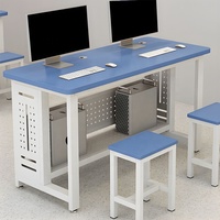 Mobilier scolaire ordinateur d'étudiant salle informatique de laboratoire table de formation informatique en acier