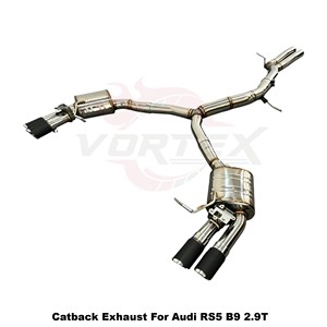 Escape Trasero Vortex de Alto Rendimiento en Acero Inoxidable para Audi RS5 B9 2.9T 2019-2025, Modificación Tuning - Product Image 3