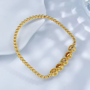 Pulsera de Diamantes Cultivados en Laboratorio Fine Star, Oro Amarillo de 18K, Corte Brillante, Certificado IGI, Cordón Elástico, Joyería de Moda al por Mayor para Mujer - Product Image 2