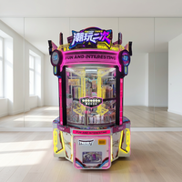 Jeu d'arcade à monnayeur 4 places en îlot, modèle Trendy Toy Secondary, pour l'interaction familiale, adapté aux centres de jeux vidéo